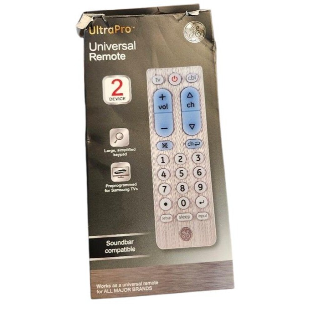 T5 GE General Electric UltraPro Universal Remote Control 2 Device Simple - New